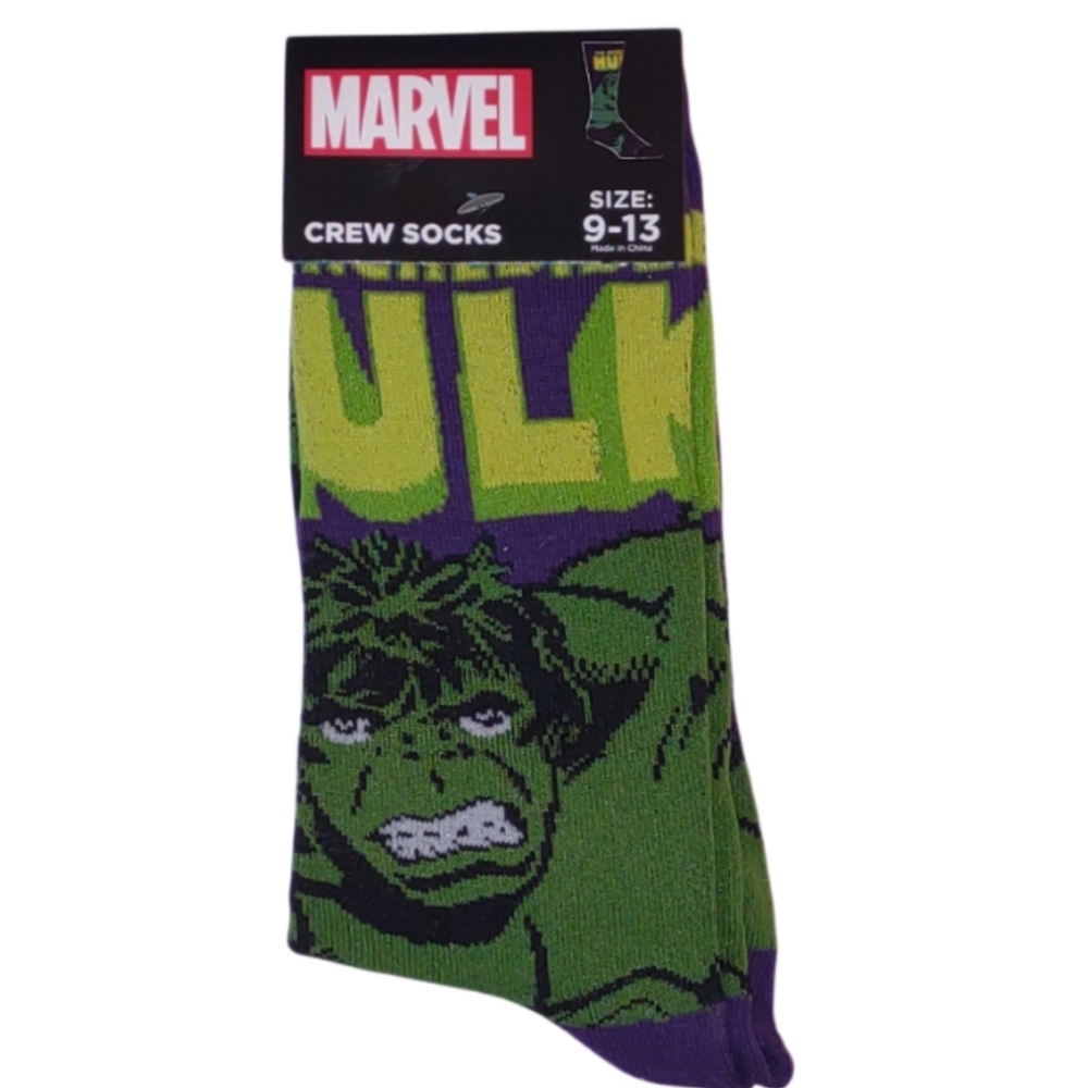 Marvel The Hulk Crew Socks Unisex  Marvel Comics Bundle And Save